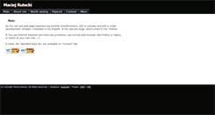 Desktop Screenshot of maciek.unixy.pl